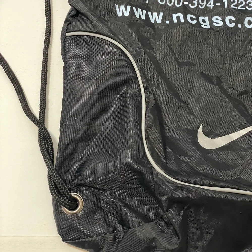 North Carolina Girls Soccer Camp Nike Drawstring Black Backpack University